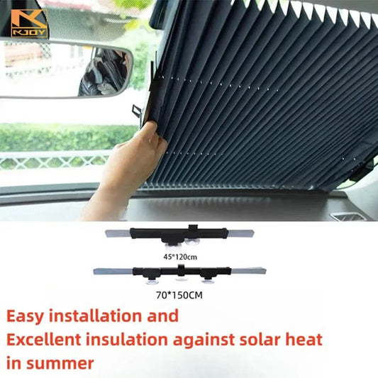 Retractable Car Sunshade – UV Protection & Heat Block