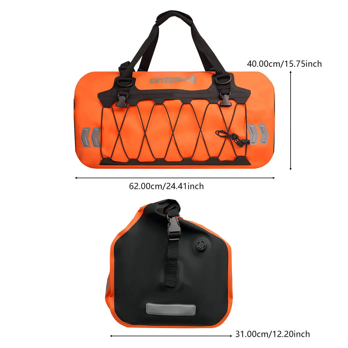 Waterproof Dry Duffle Bag 40L/66L with Reflective Safety