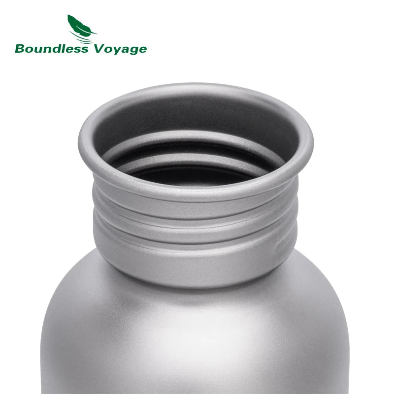 Titanium Wide Mouth Water Bottle – Durable & Lightweight