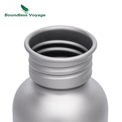 Titanium Wide Mouth Water Bottle – Durable & Lightweight