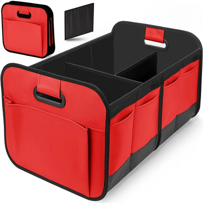 Collapsible Car Trunk Organizer with Multi Compartments