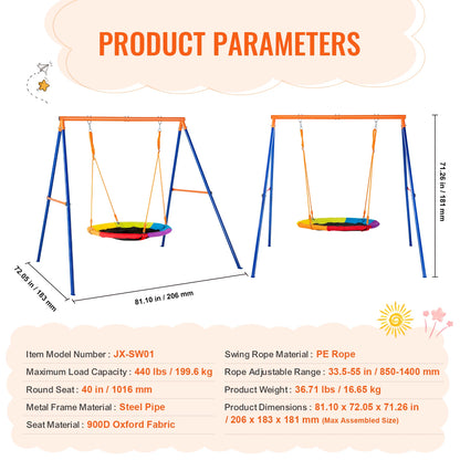 Backyard Swing Set - Safe Outdoor Fun for Kids