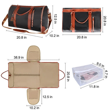 PU Folding Travel Bag – Large Capacity & Multi-Function