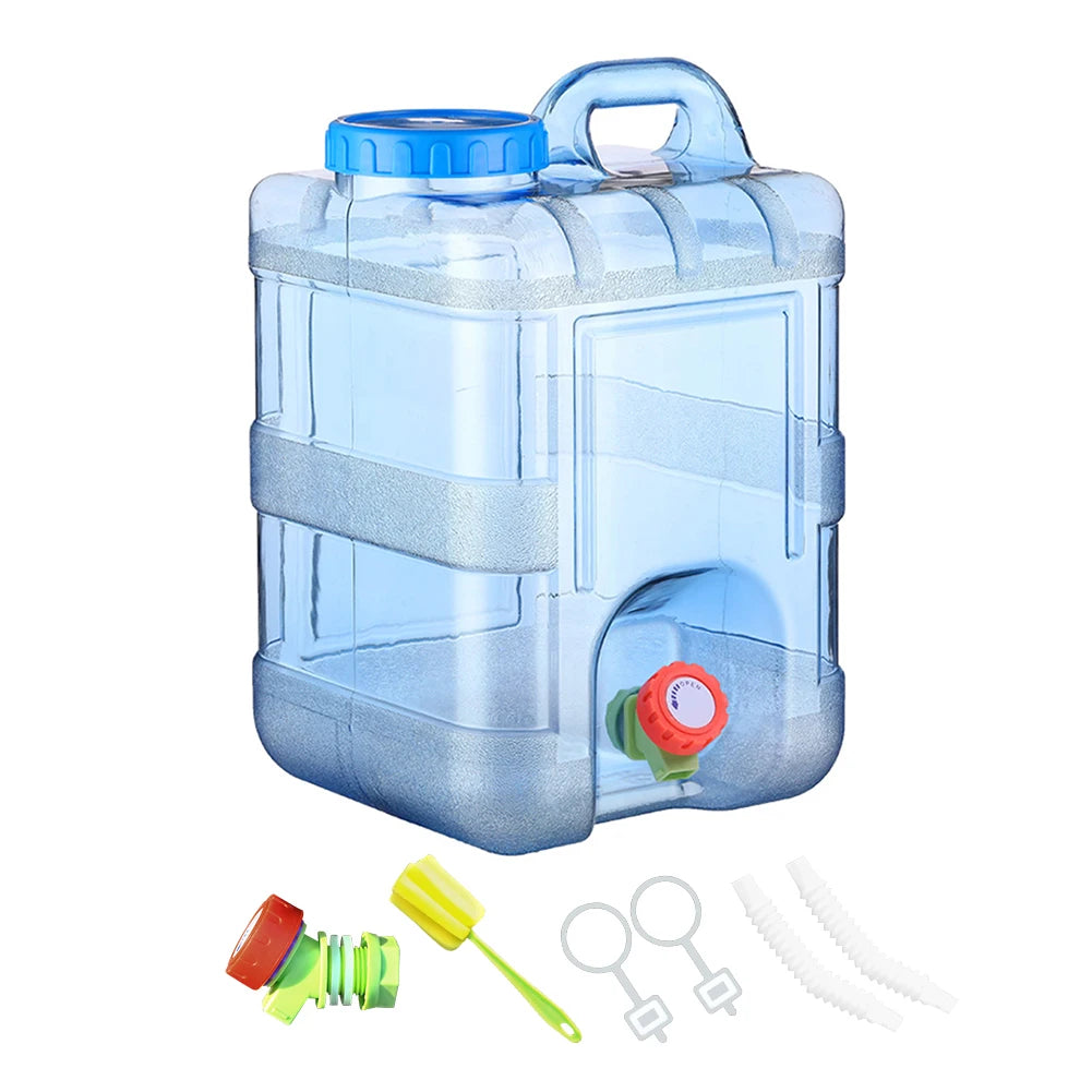 Camping Water Container with Faucet for Easy Storage