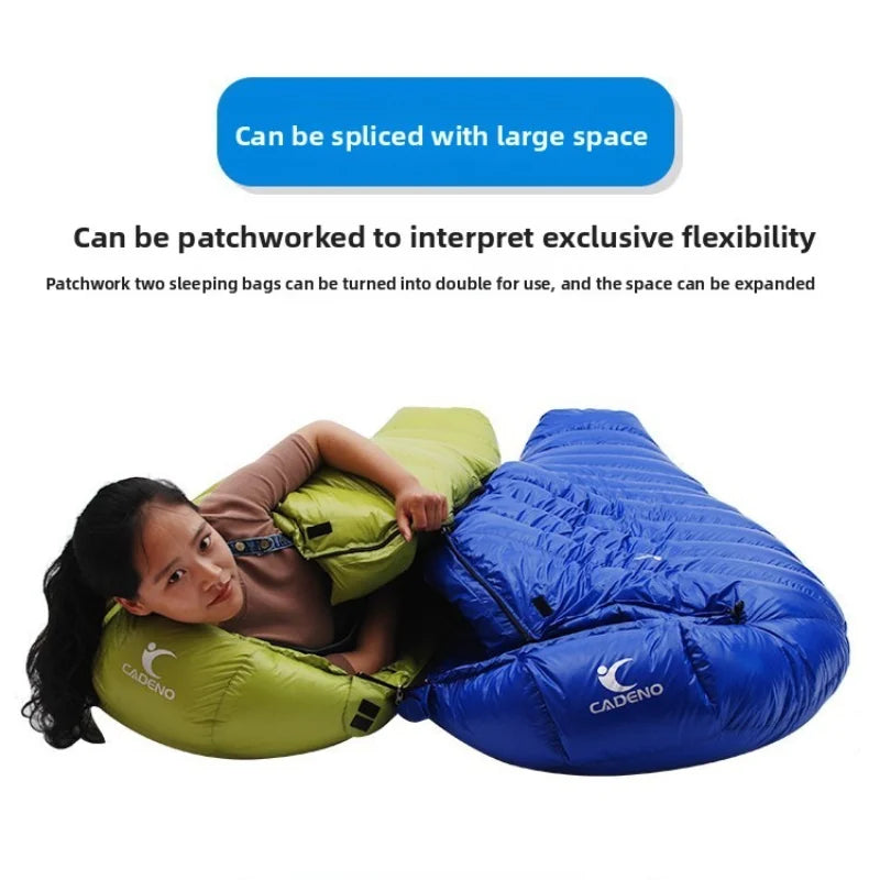 Ultralight Down Sleeping Bag for Winter Camping Warmth