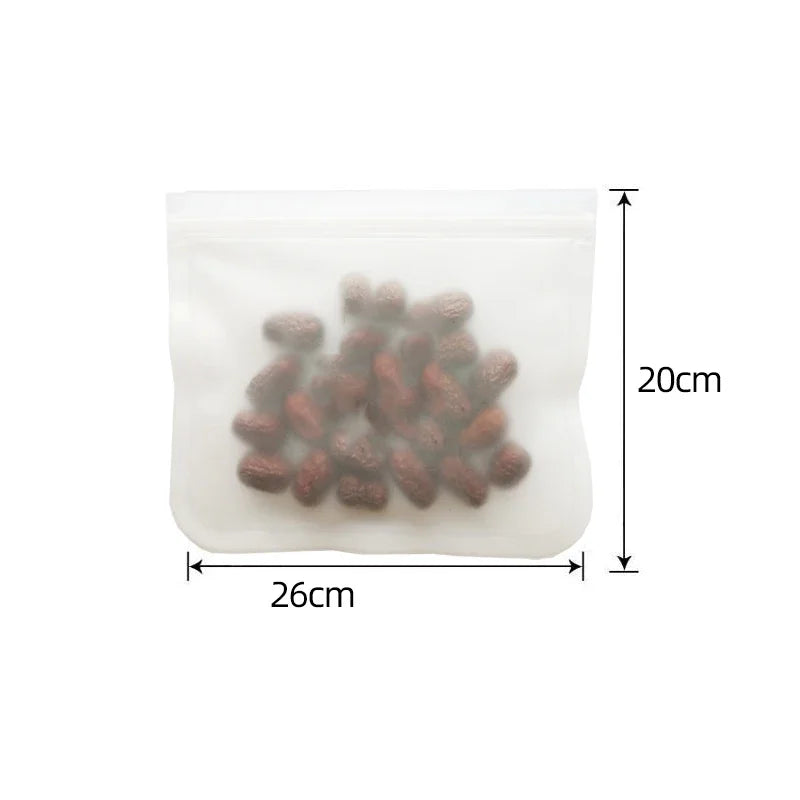 Reusable Silicone Food Storage Bags – Leakproof Fresh Keep