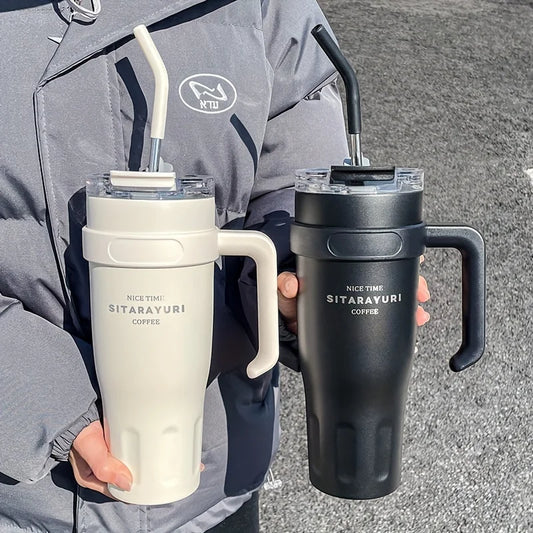 Large Insulated Stainless Steel Water Cup – Keeps Drinks Hot & Cold