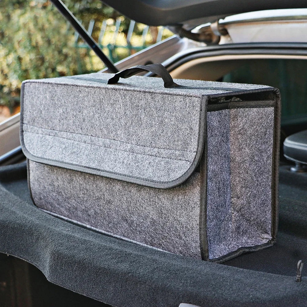 Car Trunk Organizer with Anti-Slip Large Storage