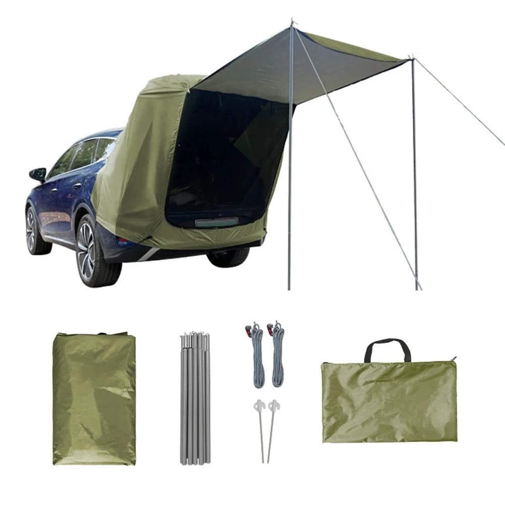 Car Rear Tent Waterproof Shelter for Camping Trips