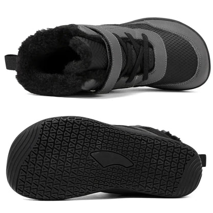 Kids Wide Toe Snow Boots – Waterproof Minimalist Shoes
