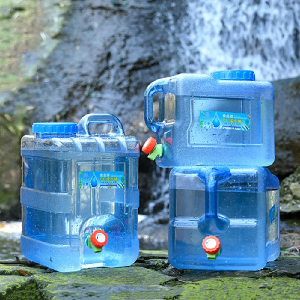 Camping Water Container with Faucet for Easy Pouring