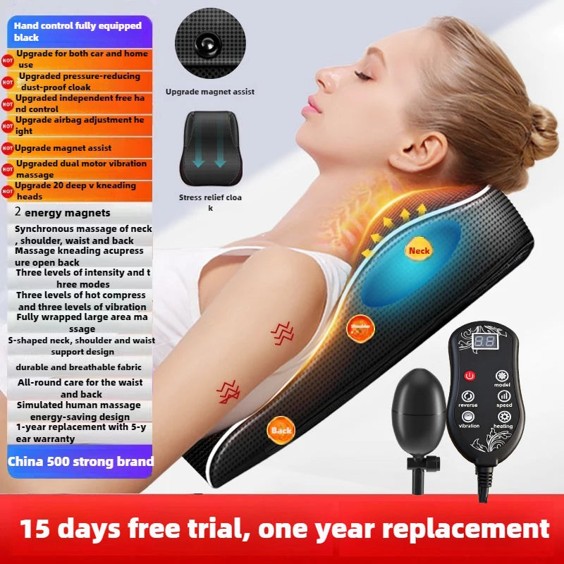 Neck Massage Pillow with Heat for Pain Relief