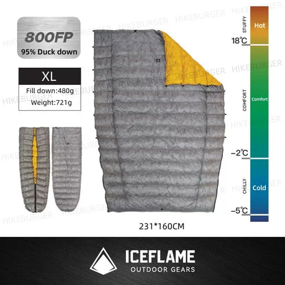 Ultralight Down Camping Quilt – Warm & Packable Comfort