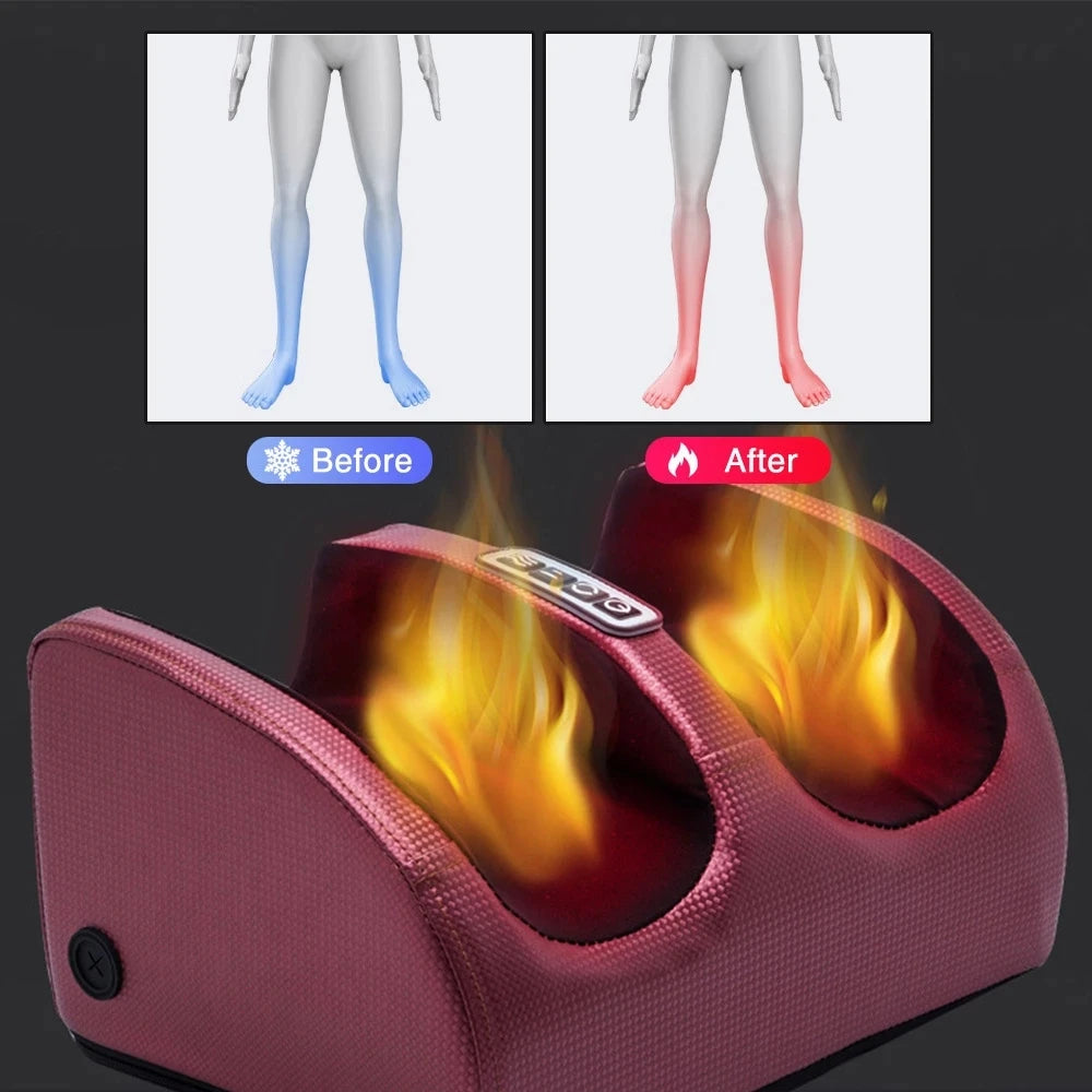 Heated Foot Massager for Muscle Recovery & Relaxation