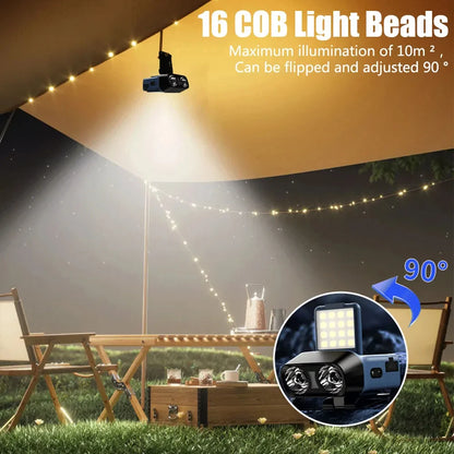 USB Rechargeable COB LED Headlamp for Camping & Fishing