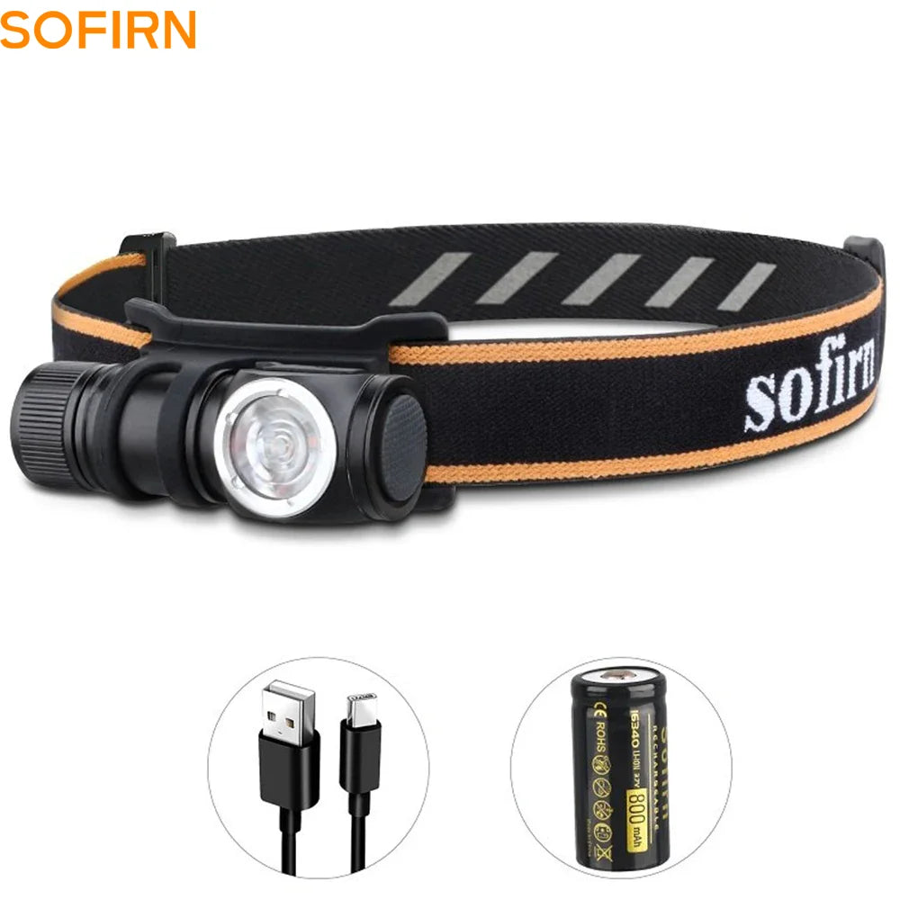 Sofirn HS10 USB-C Mini Headlamp 1100lm Bright Light