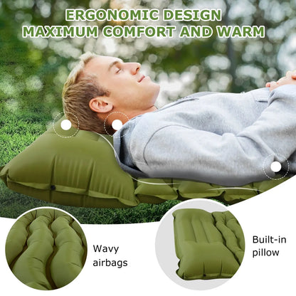 Inflatable Camping Sleeping Pad for Thick Comfort