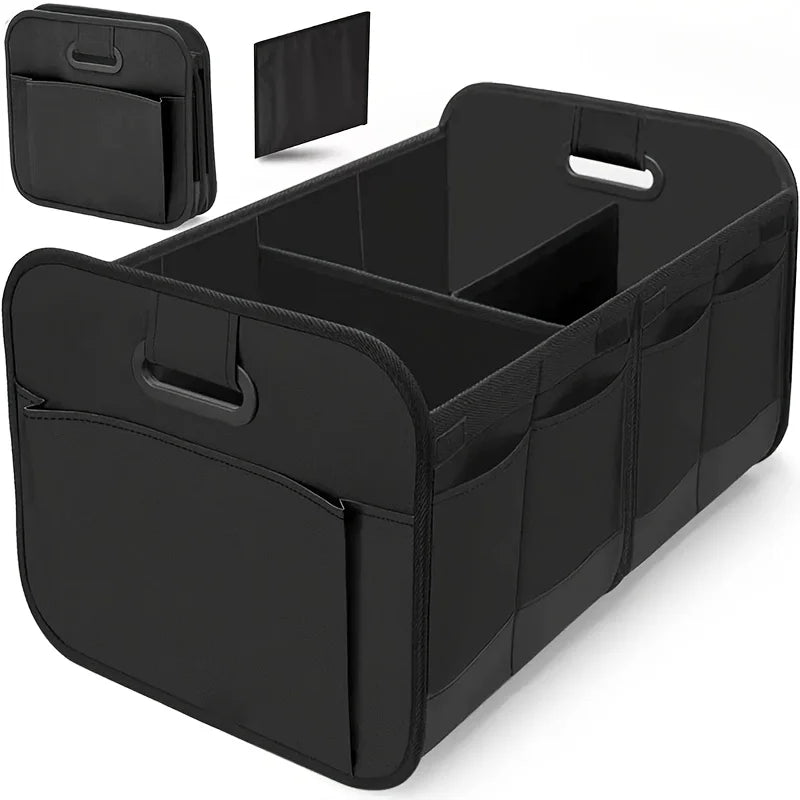 Collapsible Car Trunk Organizer with Multi Compartments