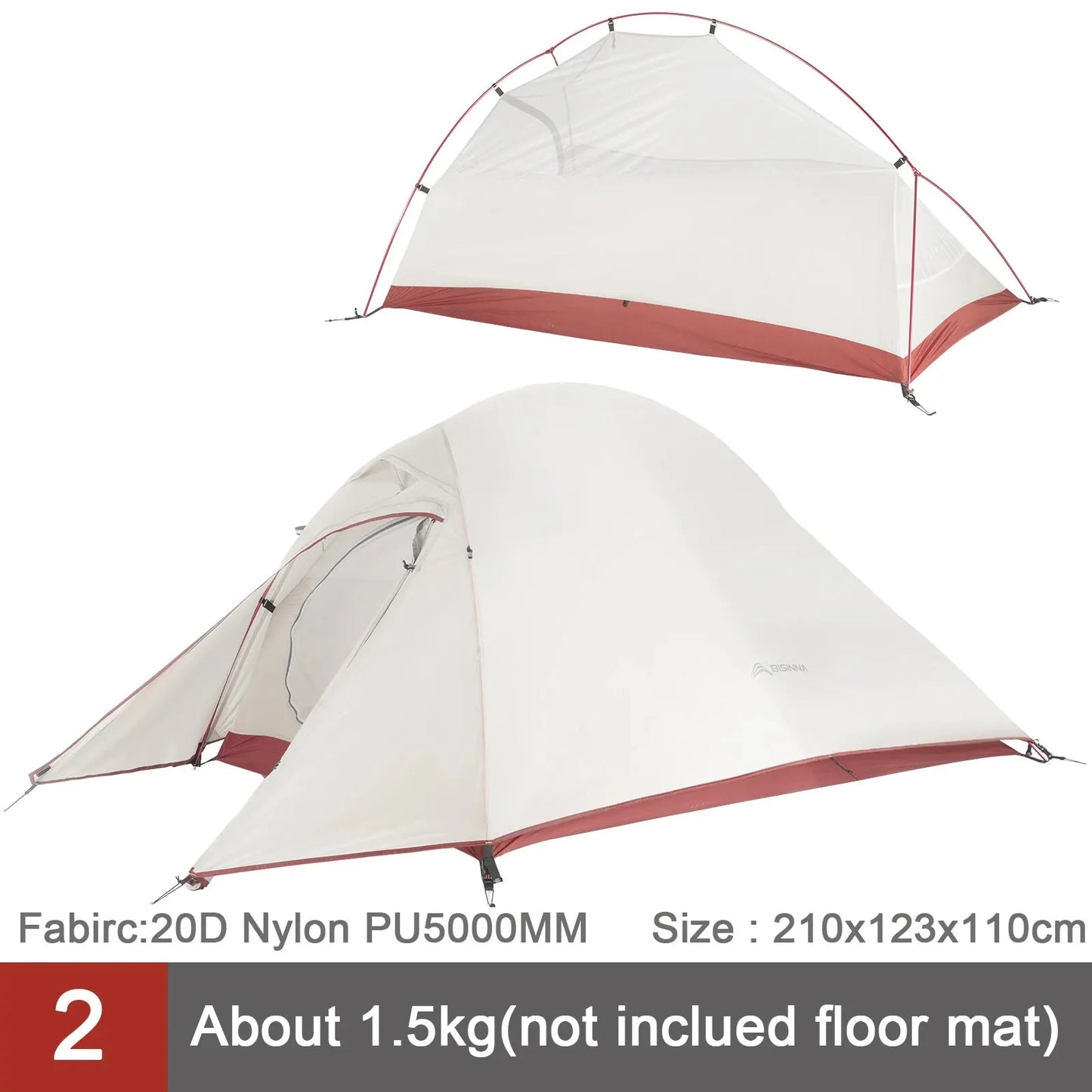 Ultralight Camping Tent – Waterproof 1-2 Person Shelter
