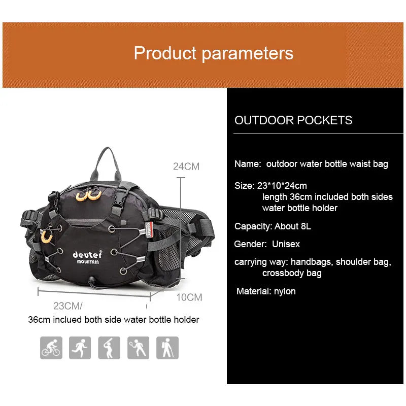 Running Chest Bag Lightweight Outdoor Storage