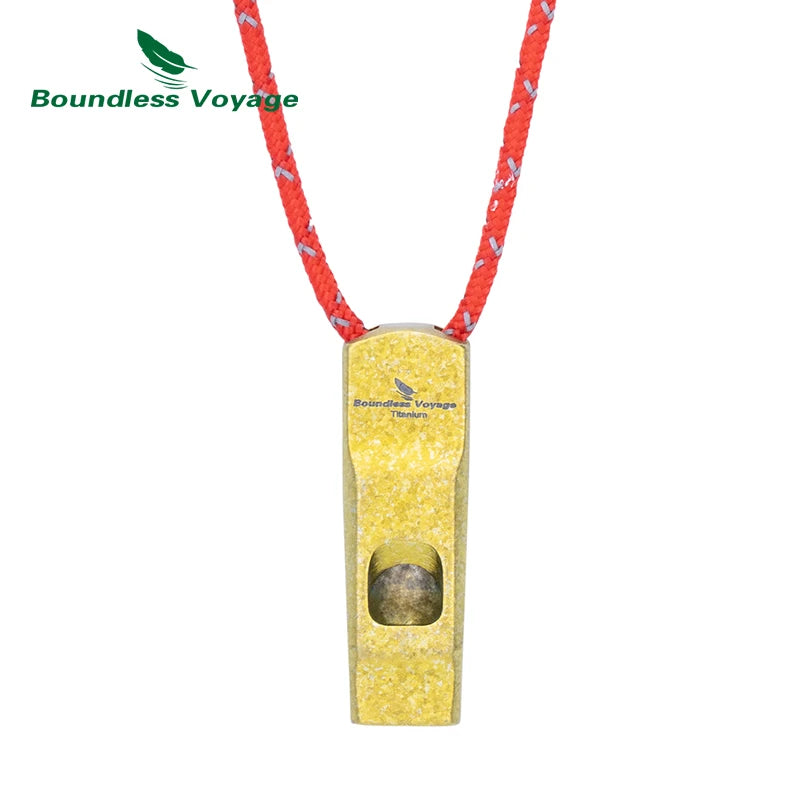 Titanium Survival Whistle – 120dB Emergency Safety Tool