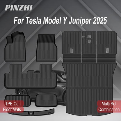 Tesla Model Y 2025 Floor Mats – Full Protection TPE Set