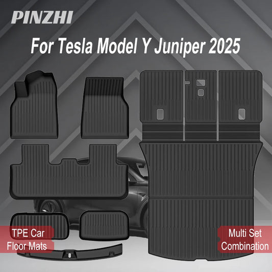 Tesla Model Y 2025 Floor Mats – Full Protection TPE Set