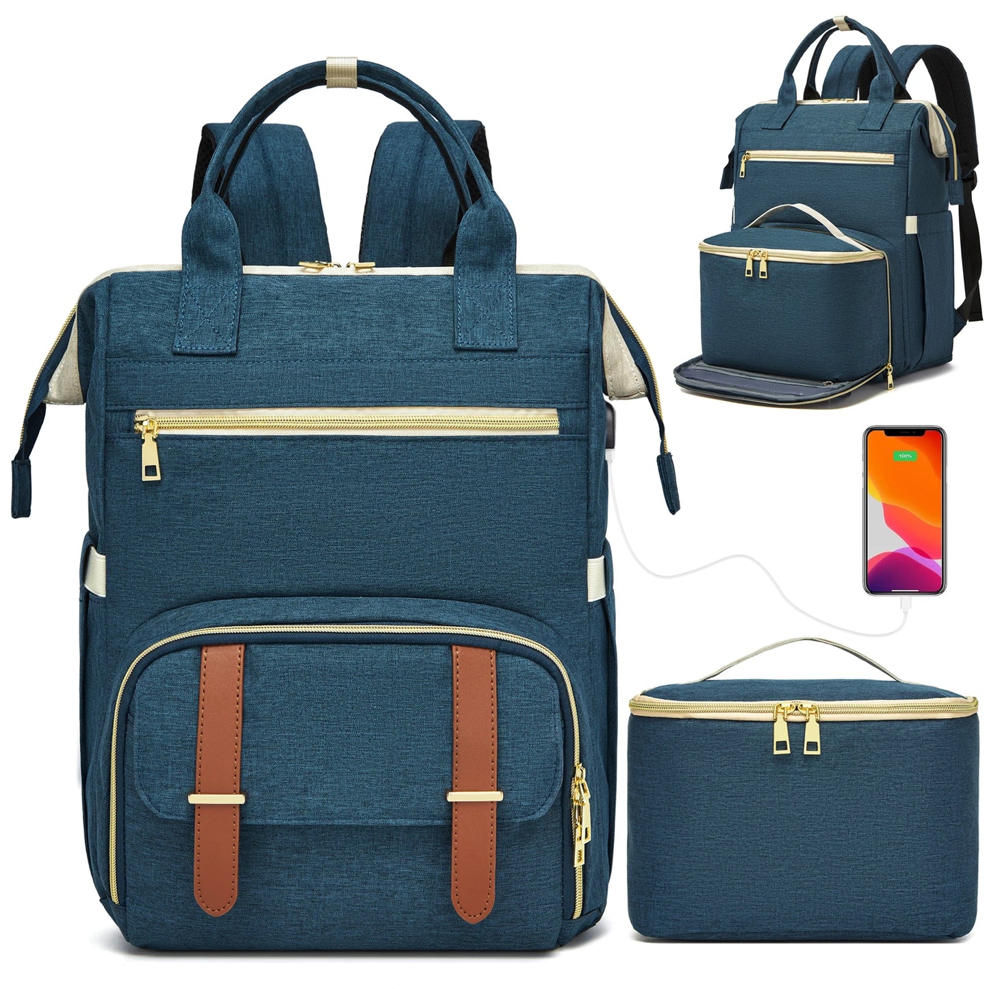 Insulated Lunch Backpack – Large Capacity Waterproof Bag