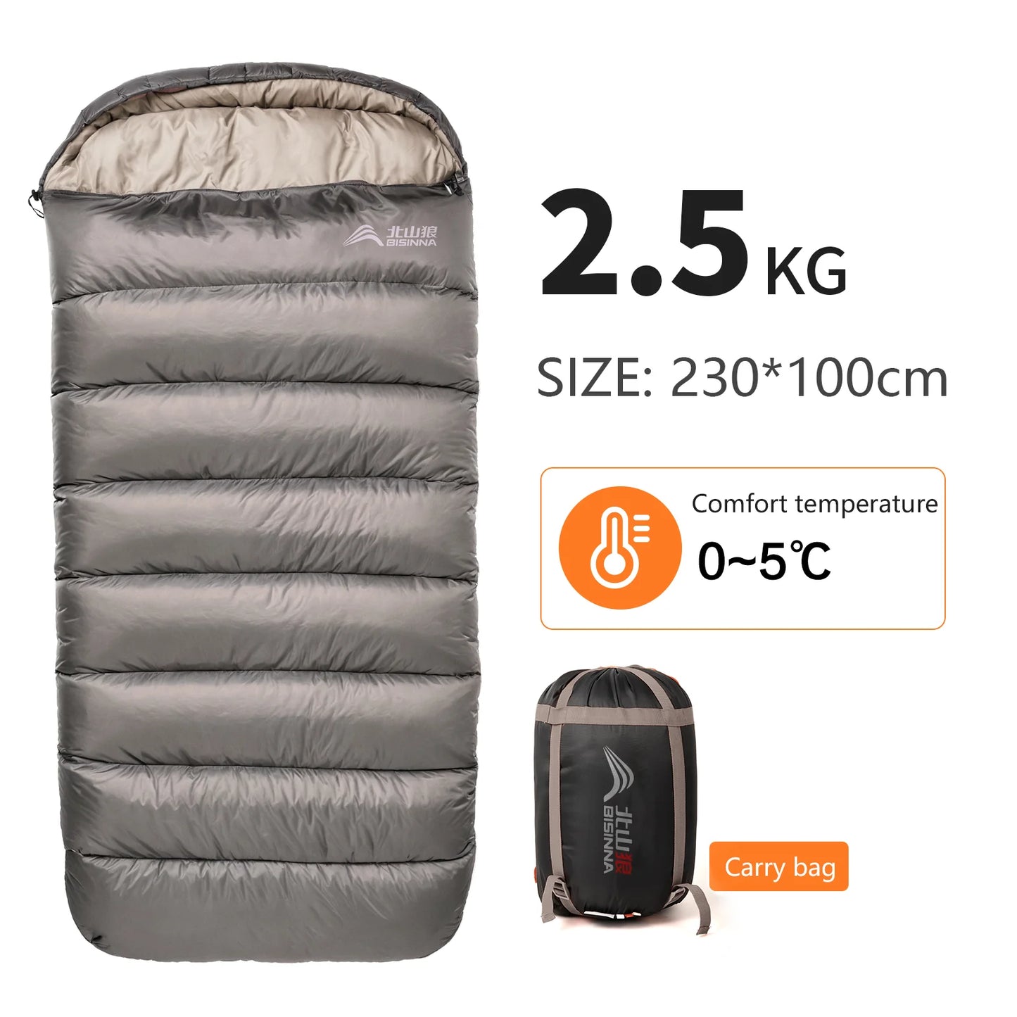 Extra Wide Camping Sleeping Bag for Comfort & Warmth
