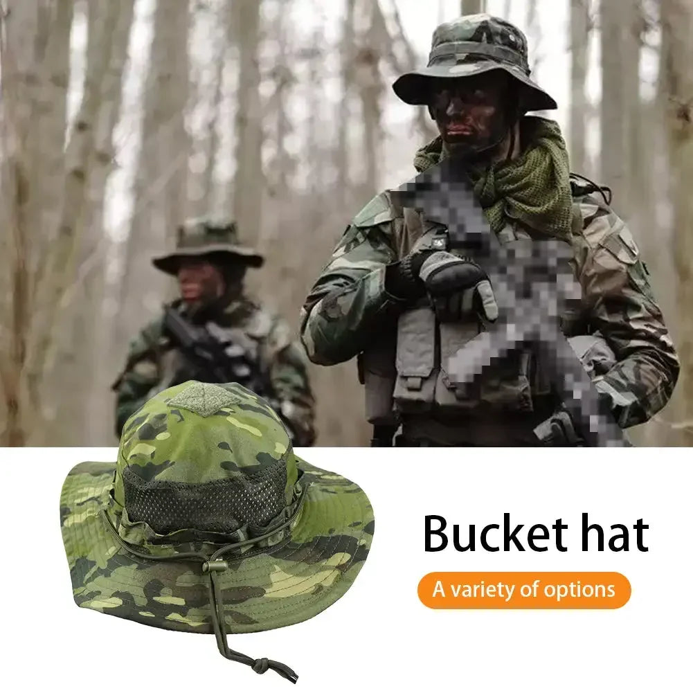 Tactical Boonie Hat Wide Brim Sun Protection