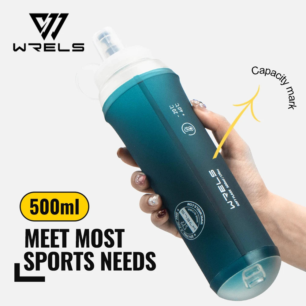 500ML Collapsible Water Bottle for Hiking & Running