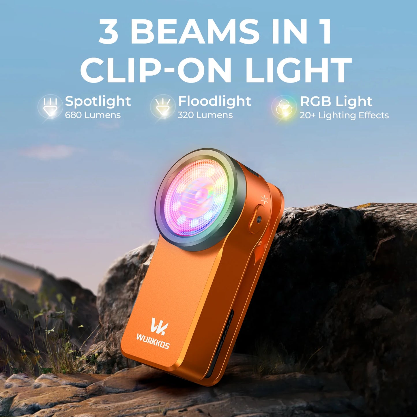 Wurkkos HD03 Mini USB Rechargeable Pocket Flashlight