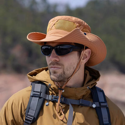 Wide Brim Outdoor Sun Hat – Breathable UV Protection