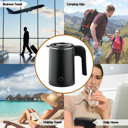 Travel Electric Kettle 0.8L Portable Stainless Steel
