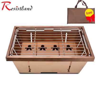 Folding Camping Table with Stove & Grill System