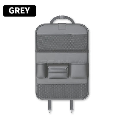 Car Seat Back Organizer with Tray – Waterproof Storage