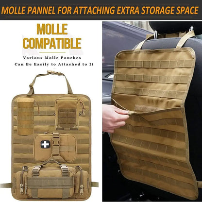 Tactical Car Seat Back Organizer – Universal Storage Pouches
