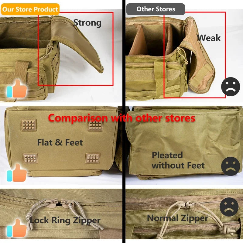 Tactical Range Bag with Molle System & Smart Storage