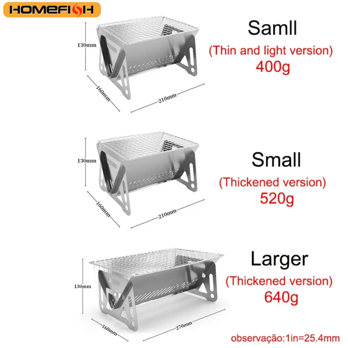Camping BBQ Grill Rack – Compact & Efficient Heat Control