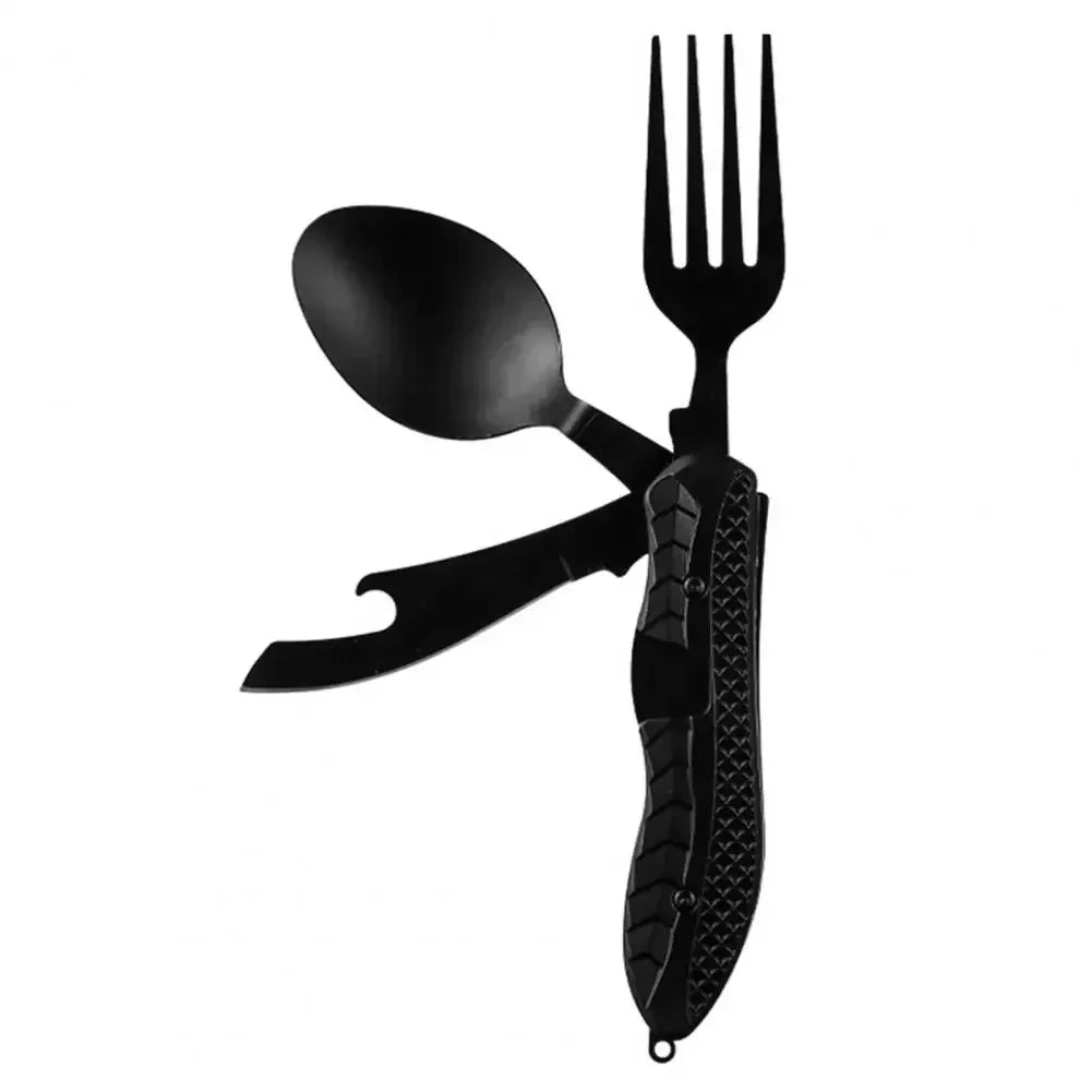 Three-in-One Camping Cutlery Set – Foldable & Ergonomic