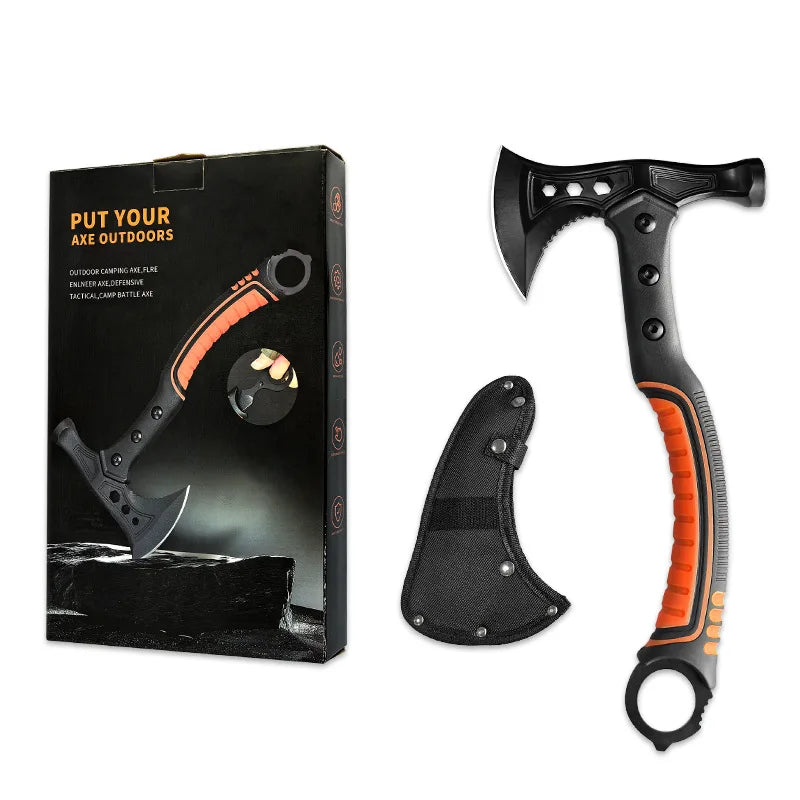 Lightweight Camping Axe with Shock-Absorbing Grip