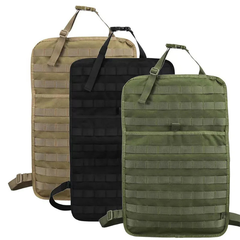 Tactical Car Seat Back Organizer – Universal Storage Pouches