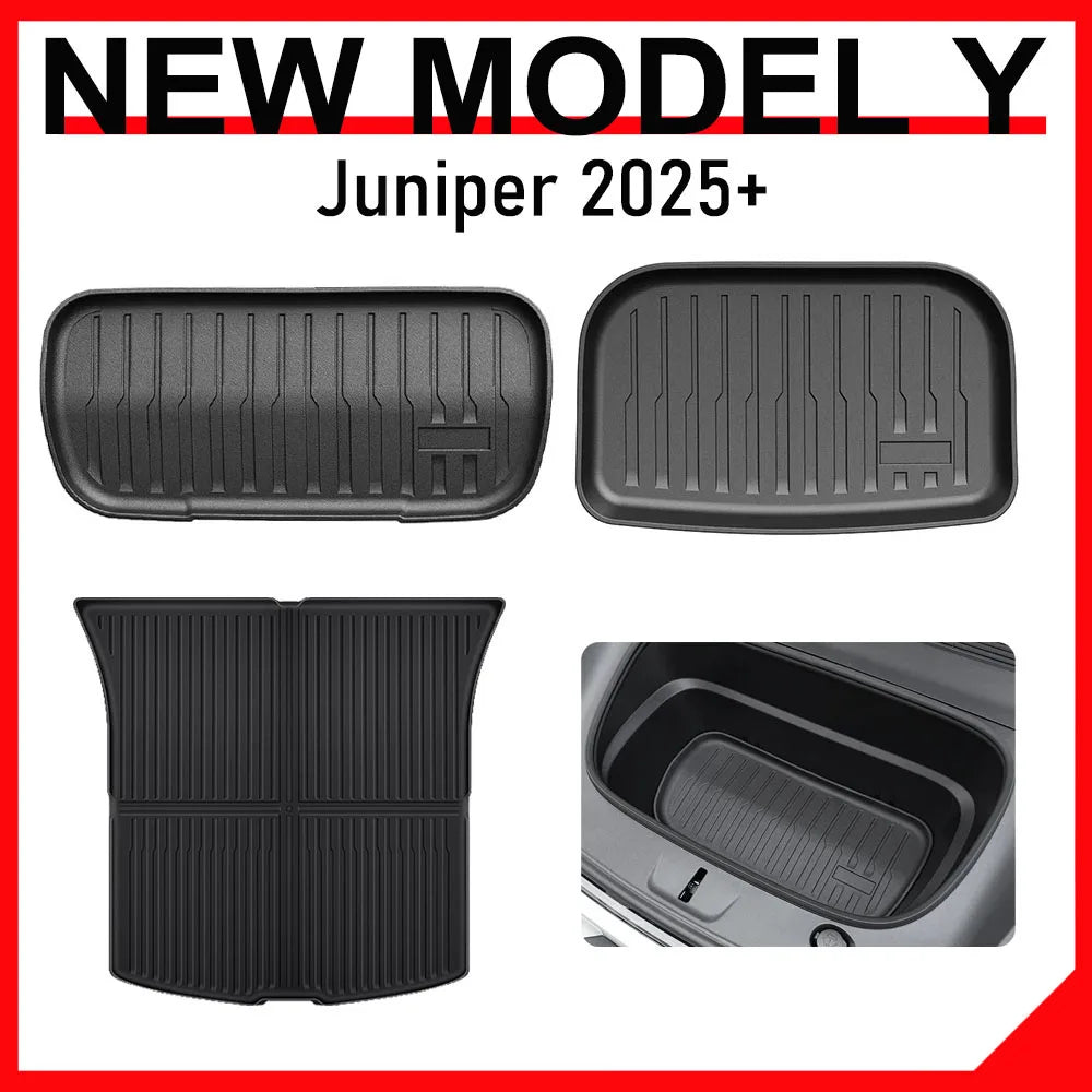 Tesla Model Y Trunk Mats – All Weather Protection