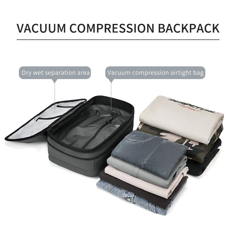 Vacuum Compression Backpack – Max Storage & Travel Smart