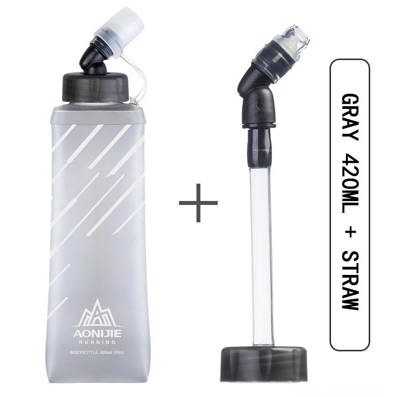 Folding Soft Water Bottle – 500ml Running & Hiking