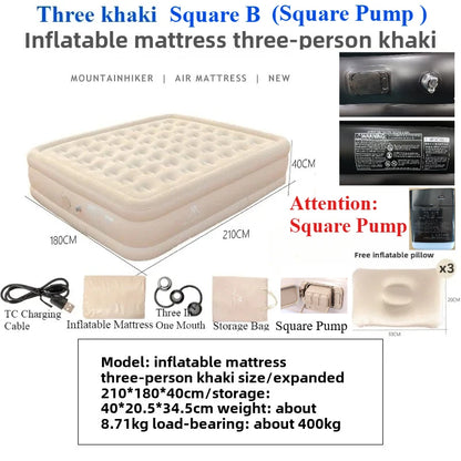 Inflatable Camping Mattress with Built-in Pump Comfort