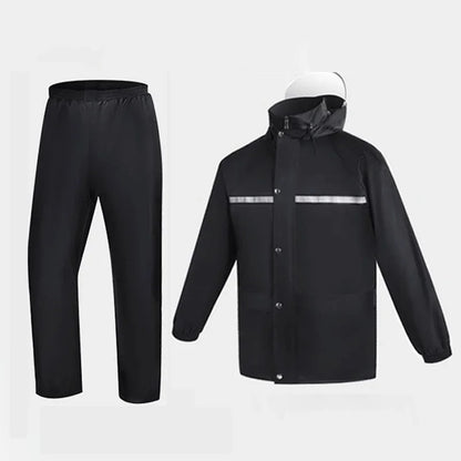 Waterproof Rain Suit with Reflective Protection