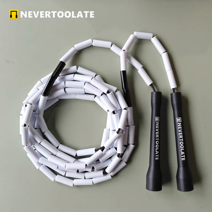 NEVERTOOLATE Beaded Freestyle Jump Rope – Durable & Smooth