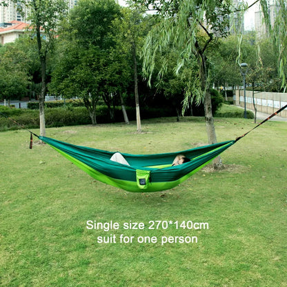 Portable Outdoor Hammock for Camping & Hiking Comfort