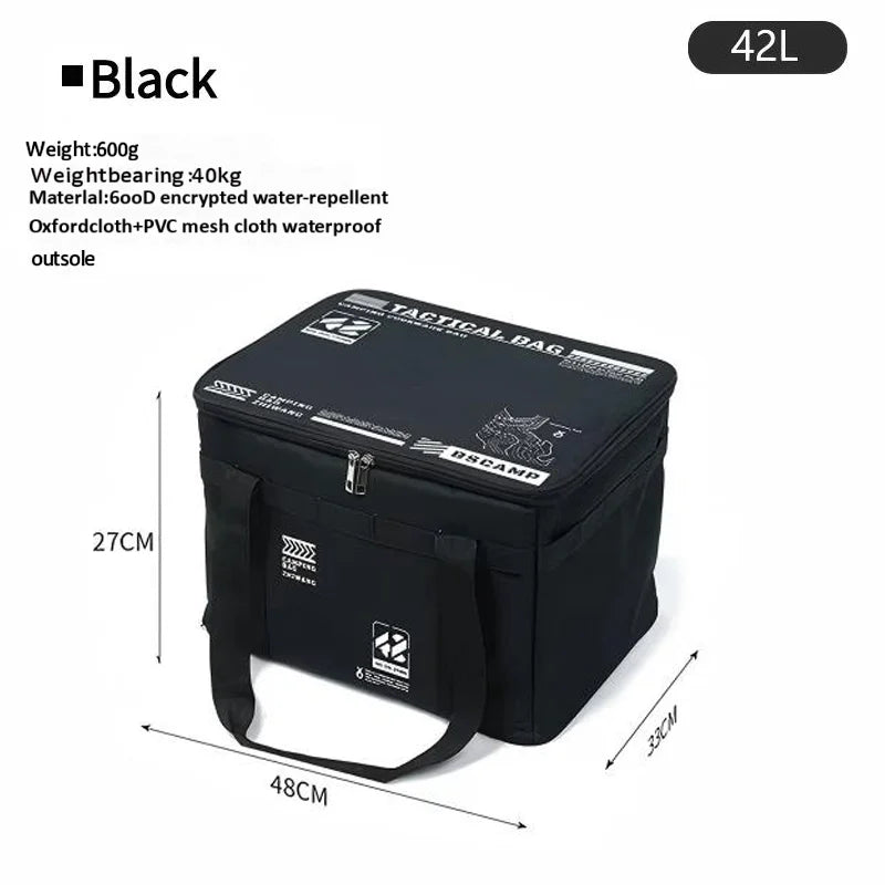 Waterproof Camping Storage Bag 40L Foldable Organizer